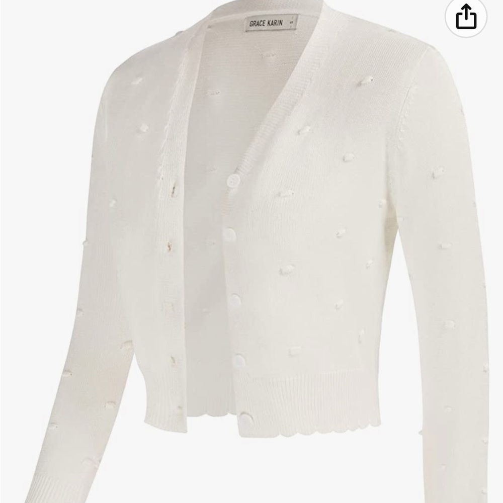 Cute white cardigan